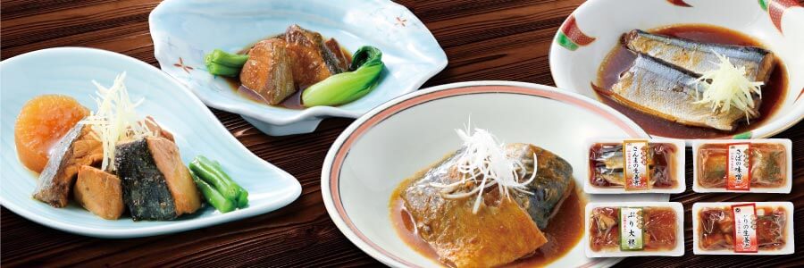 煮魚惣菜『三陸海彩』4種